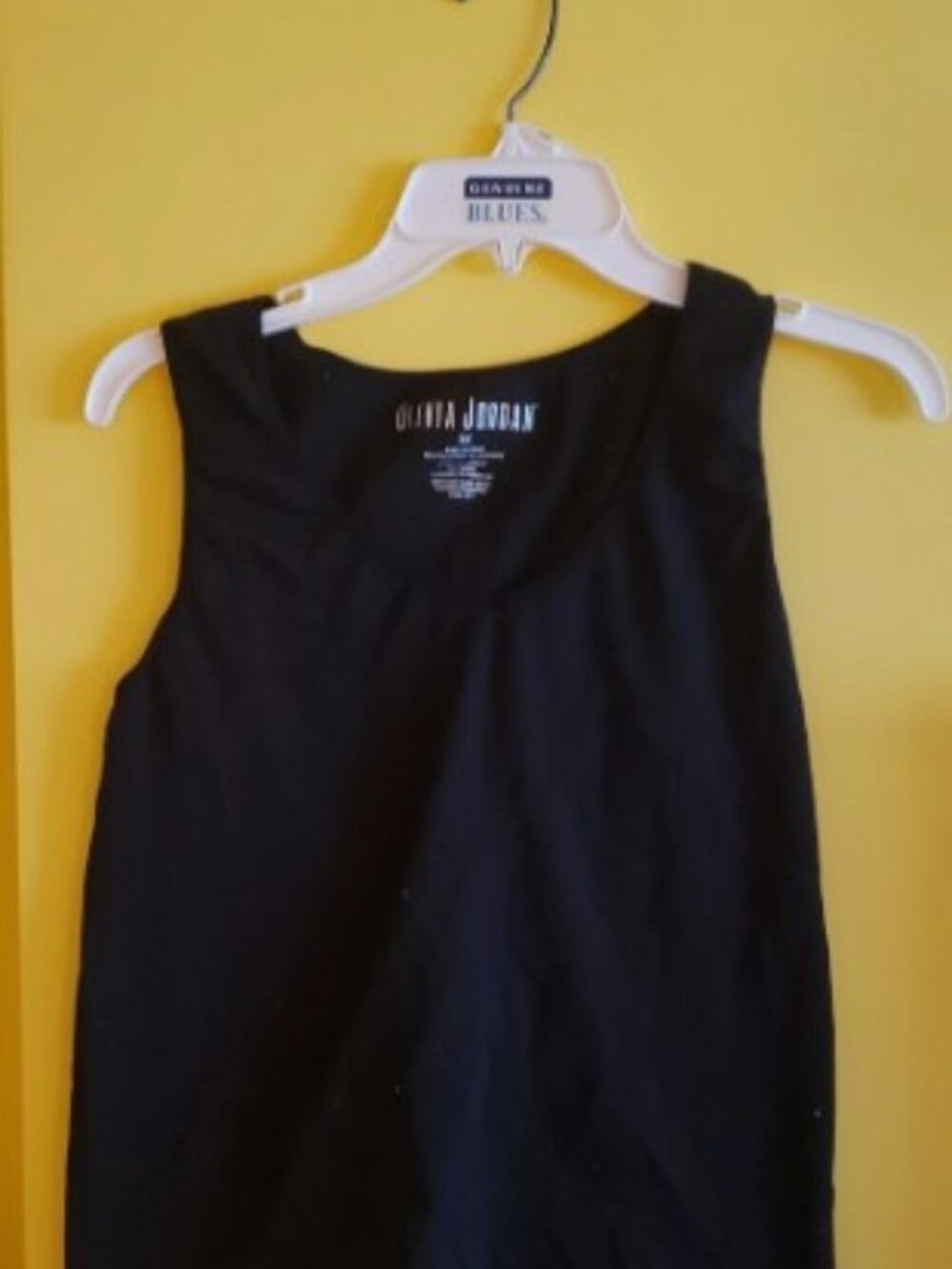 OLIVIA JORDAN Black Sleeveless Tank Top 3X Seamless